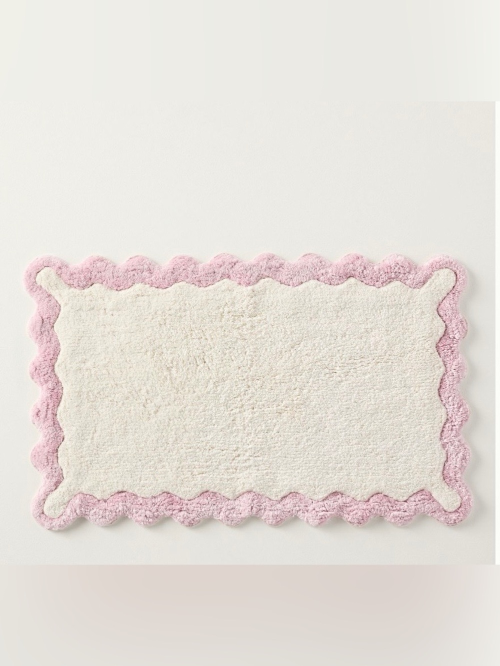 Anthropologie Maeve Scalloped Bath Mat Size Small NWT